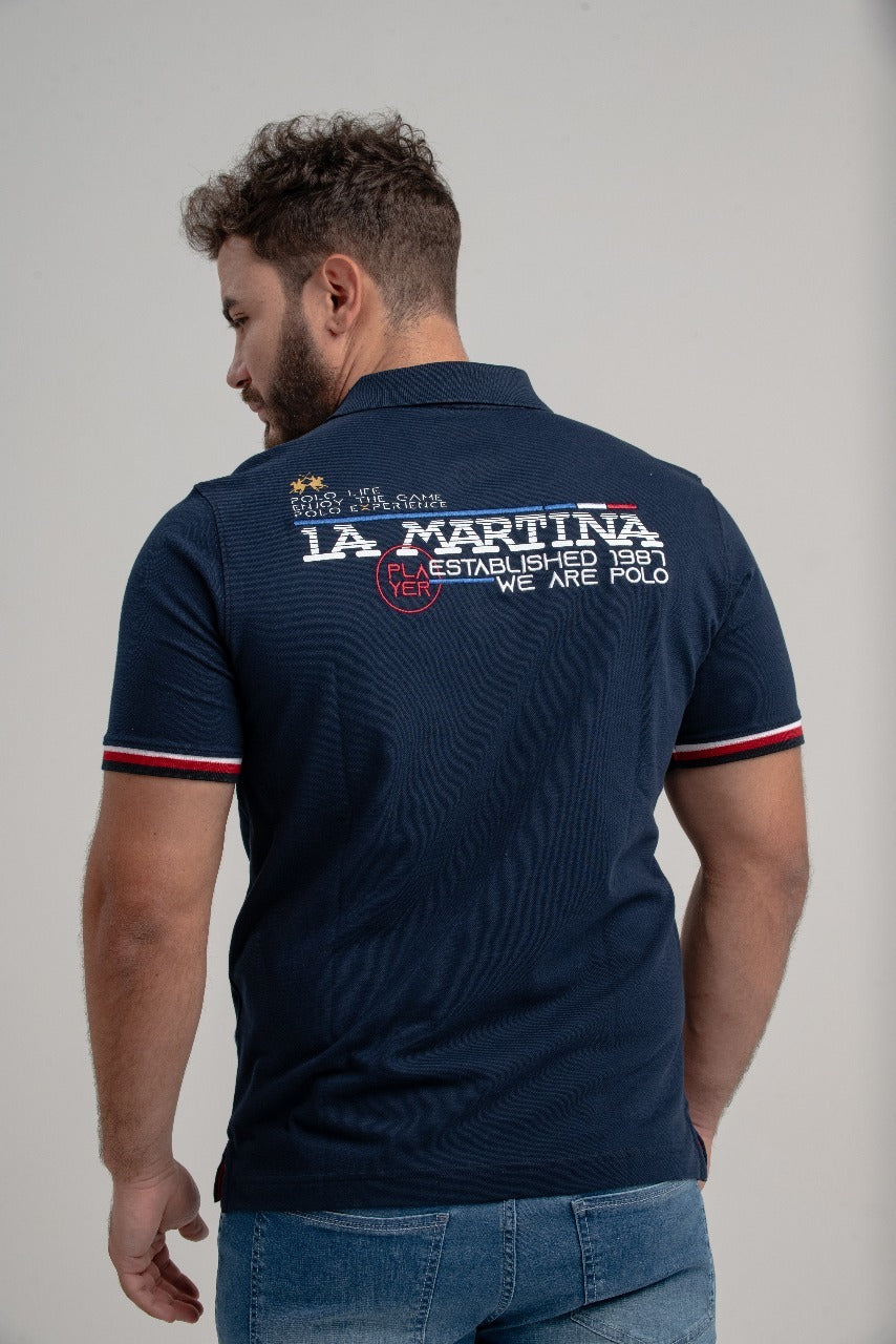 Polo Equipo London - Azul Marinho