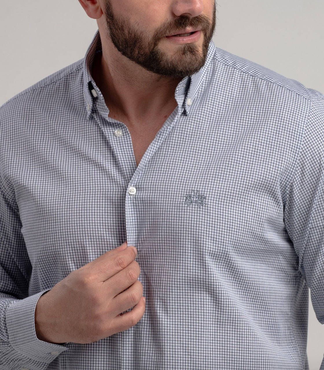 Camisa Ml Mozart Micro Xadrez
