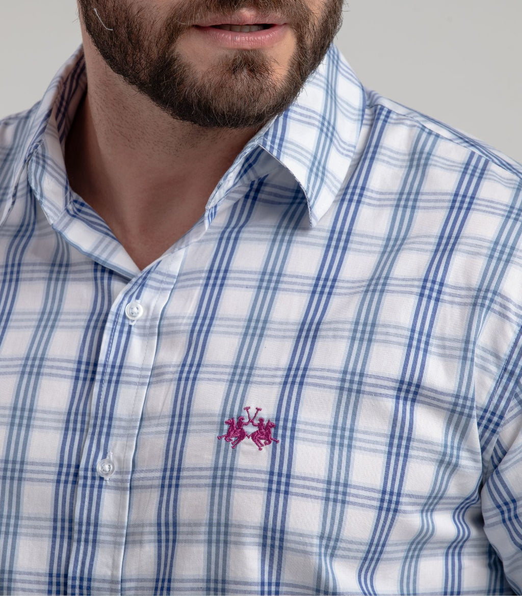 Camisa Ml Algodao Regular Fit Fantasia Roomy