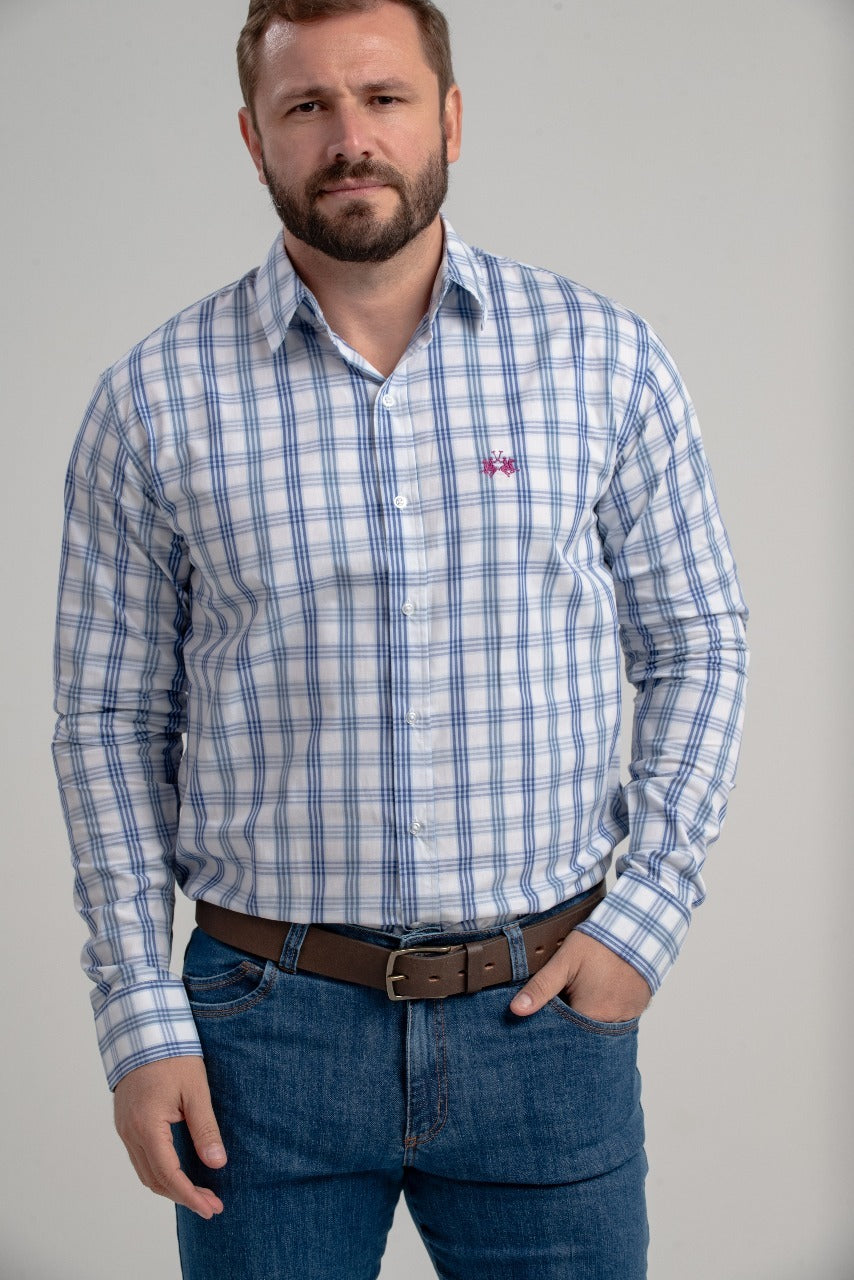 Camisa Ml Algodao Regular Fit Fantasia Roomy