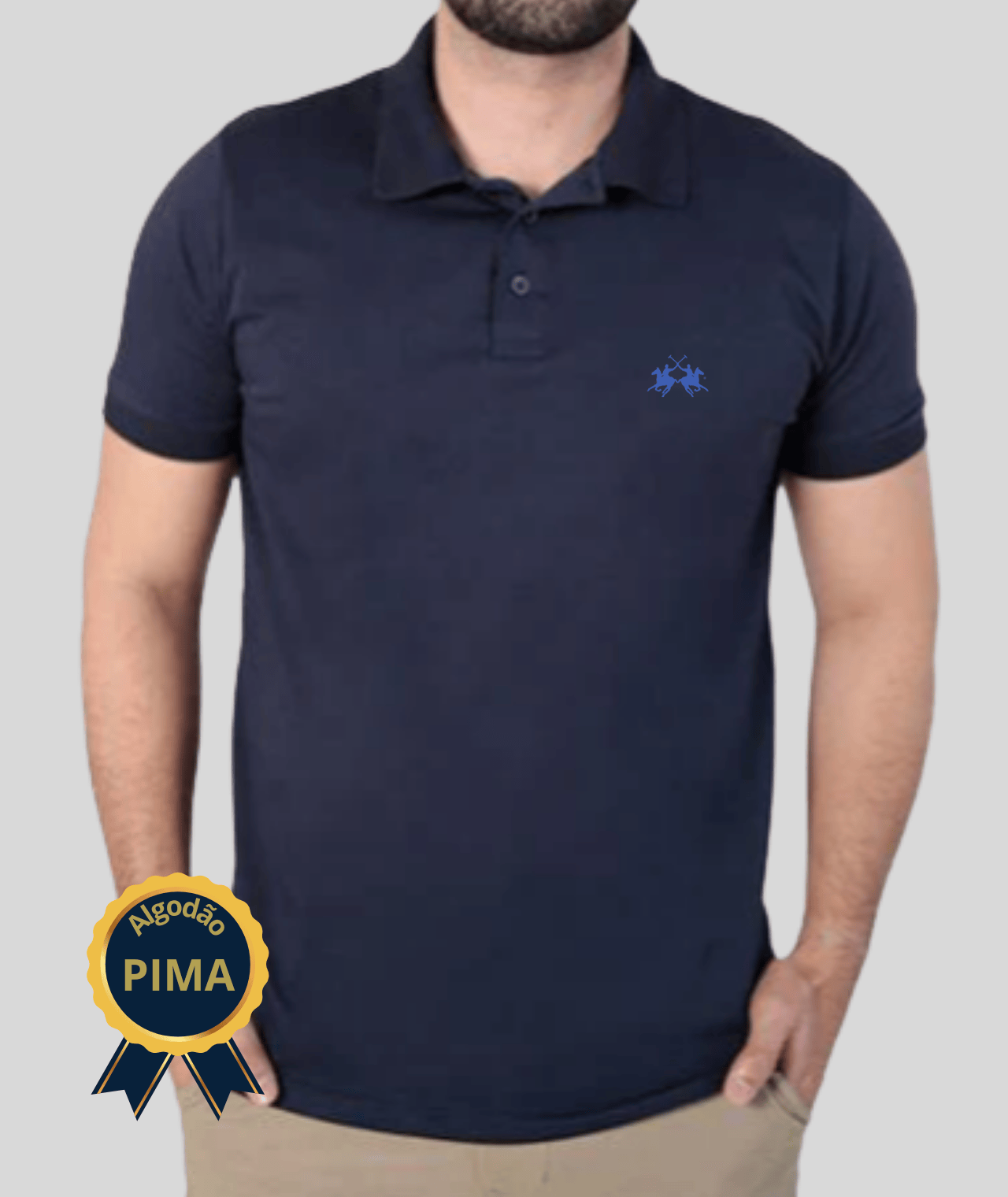 Polo Lisa c/ Bordado Pima La Martina