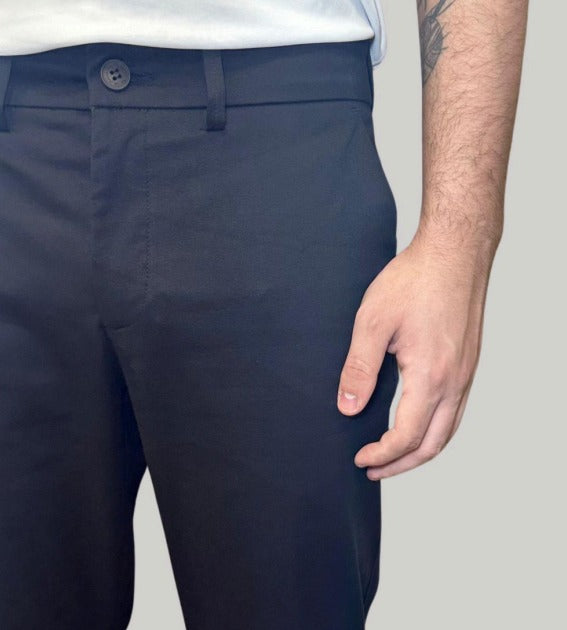 Calça Sarja Regular Algodão - Preto