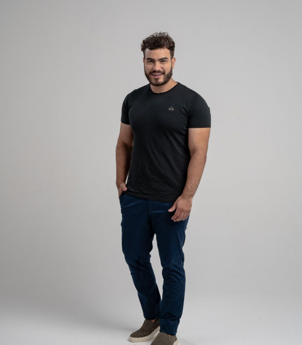 Camiseta Mc Algodao Pima Blue Tag