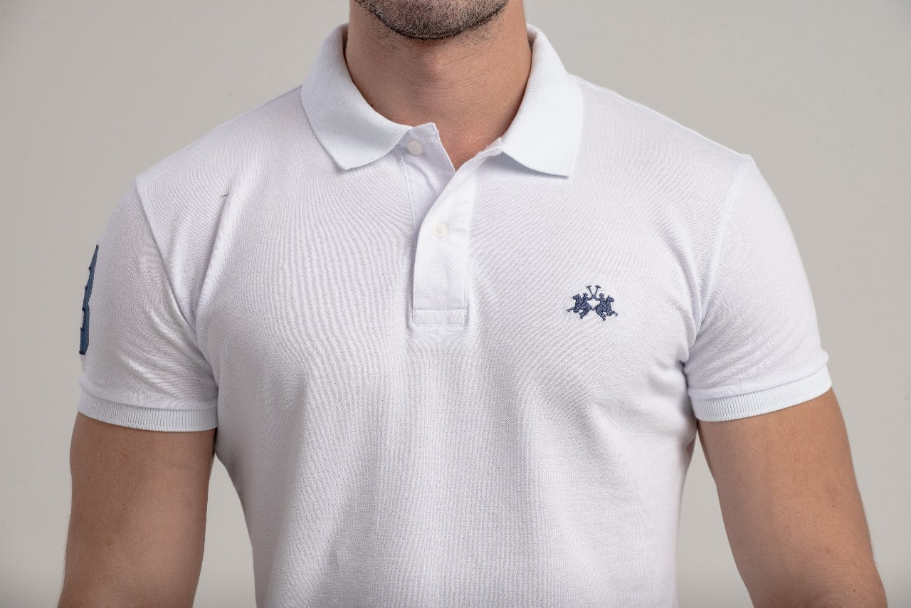 Polo Mc Piquet C/ Stretch Slim Fit Semiequ - Branco