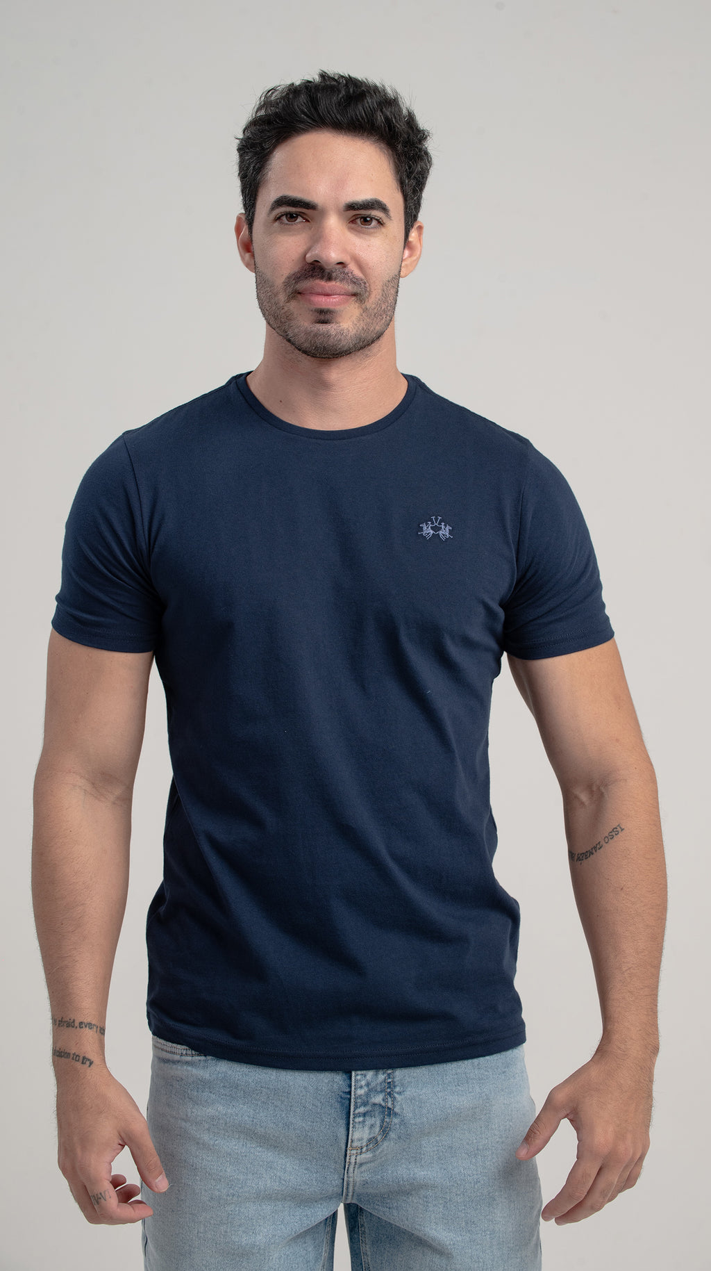 Camiseta Mc Algodao Pima Blue Tag