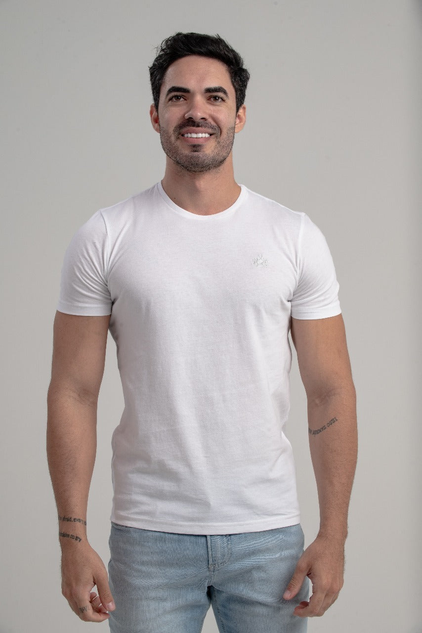 Camiseta Mc Algodao Pima Blue Tag