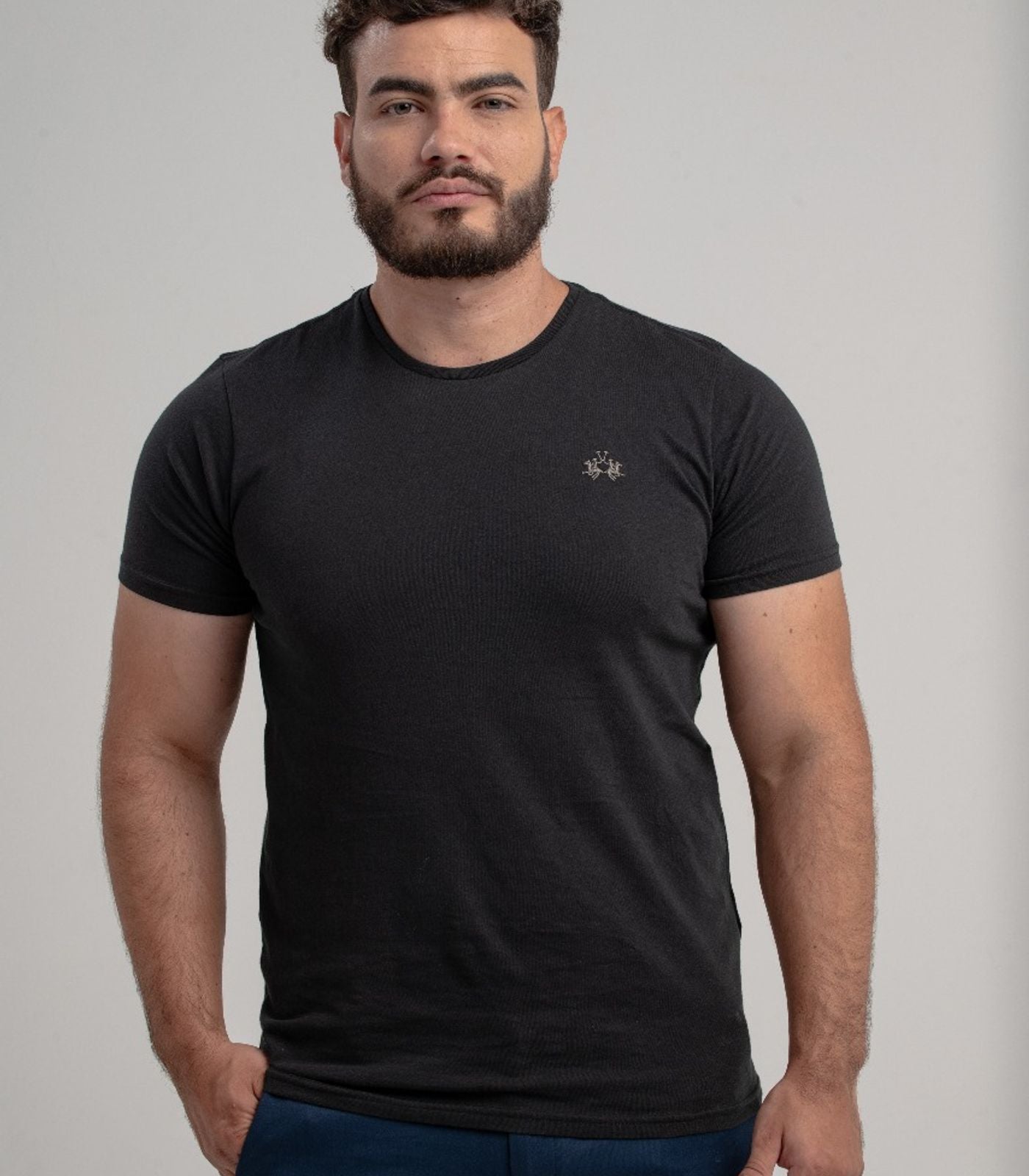 Camiseta Mc Algodao Pima Blue Tag