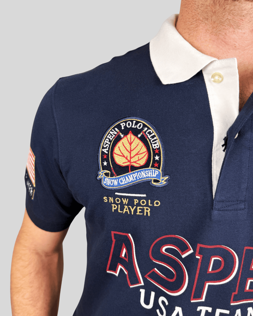 Polo Equipo  Aspen - Azul Marinho