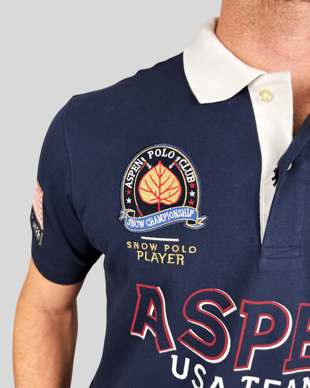 Polo Equipo  Aspen - Azul Marinho