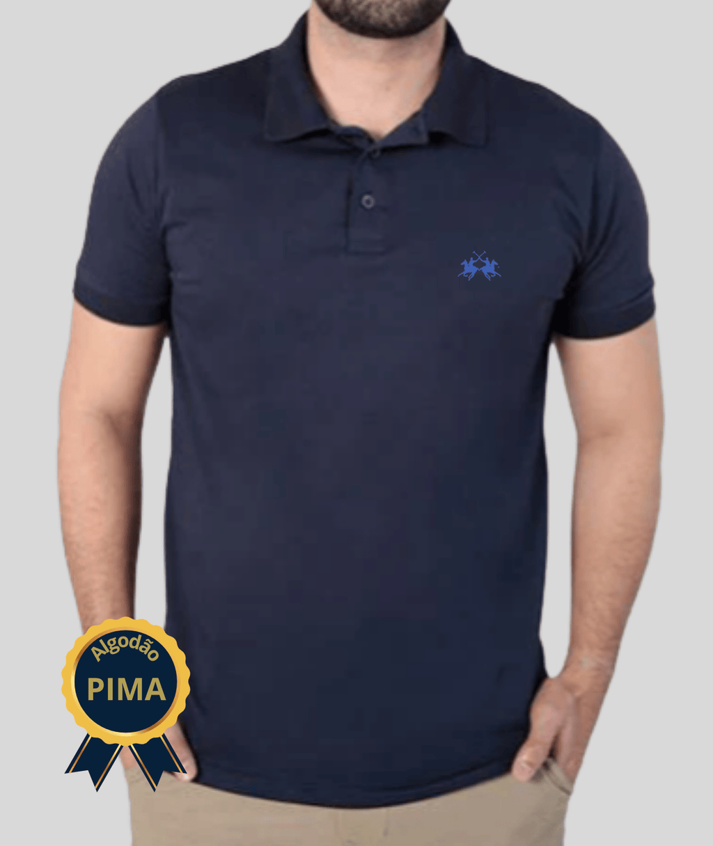 Polo Lisa c/ Bordado Pima La Martina