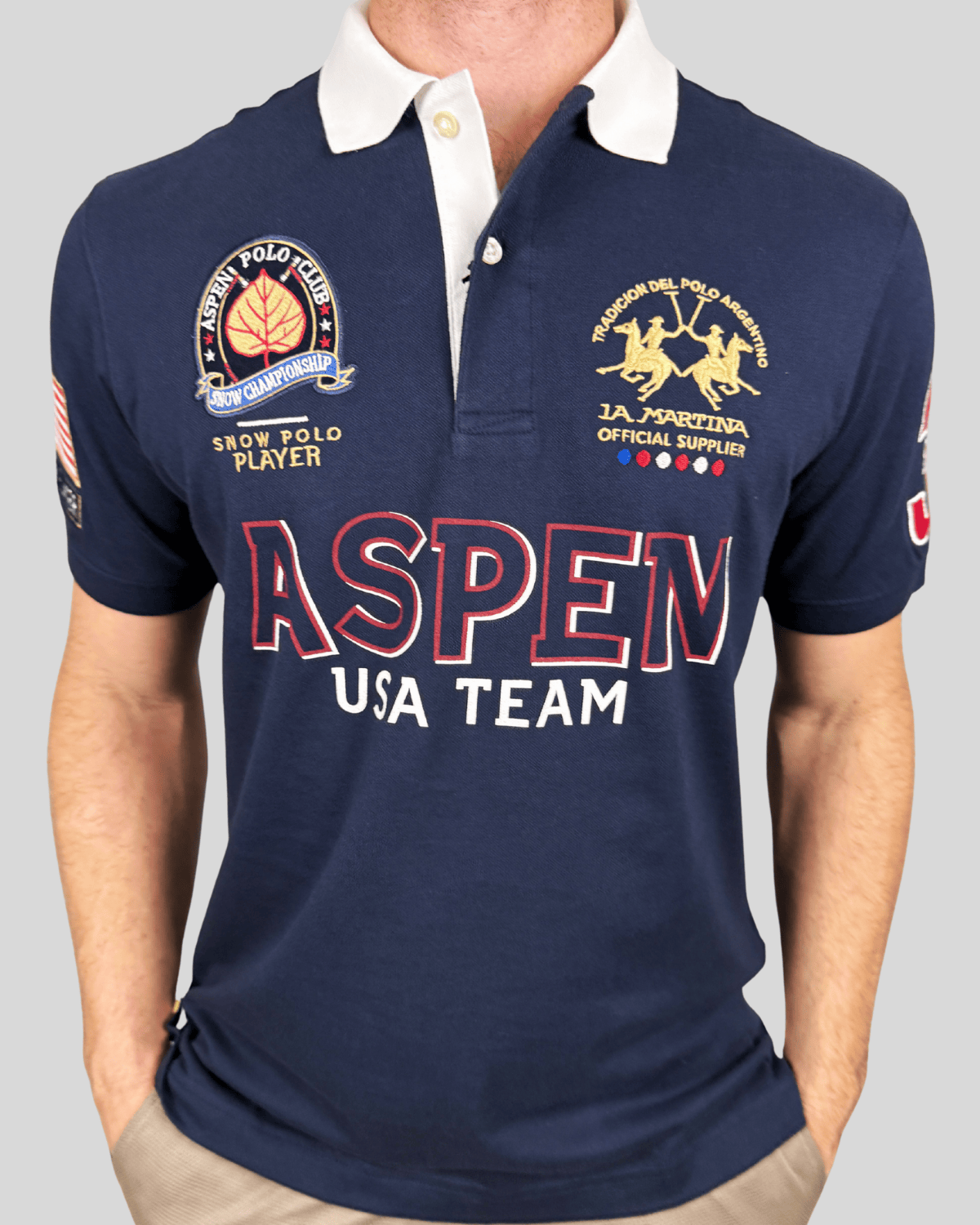 Polo Equipo  Aspen - Azul Marinho