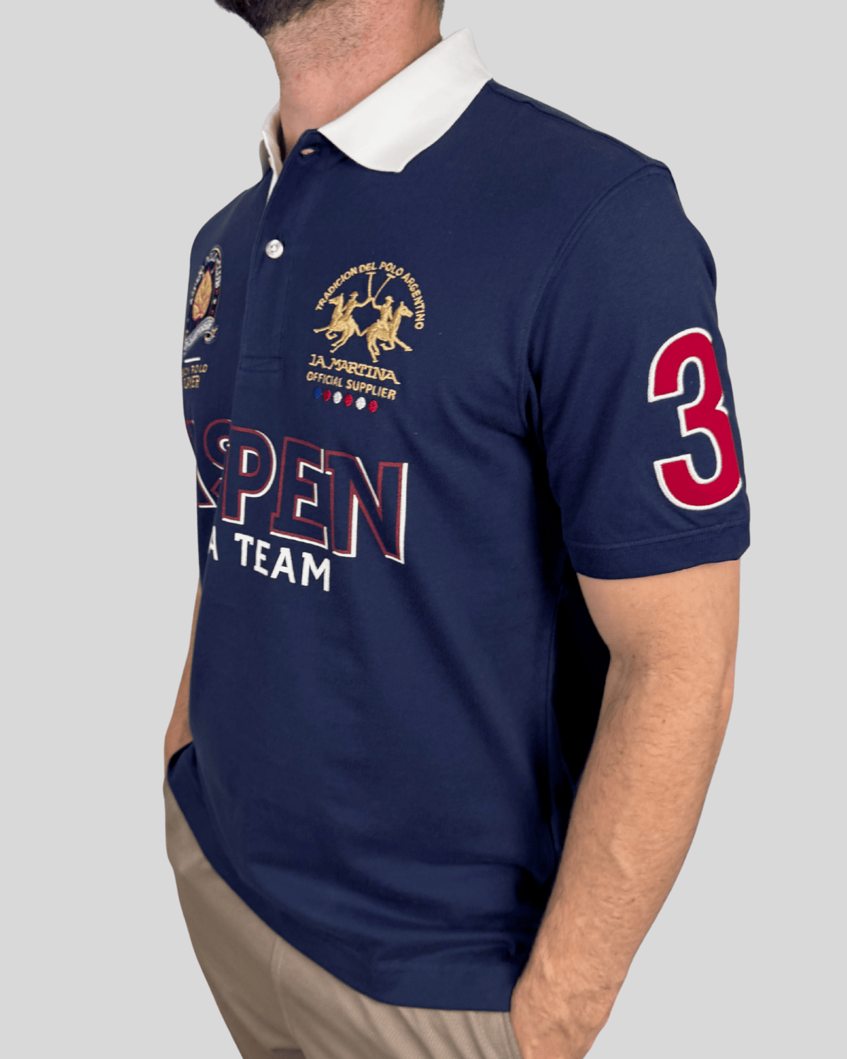 Polo Equipo  Aspen - Azul Marinho