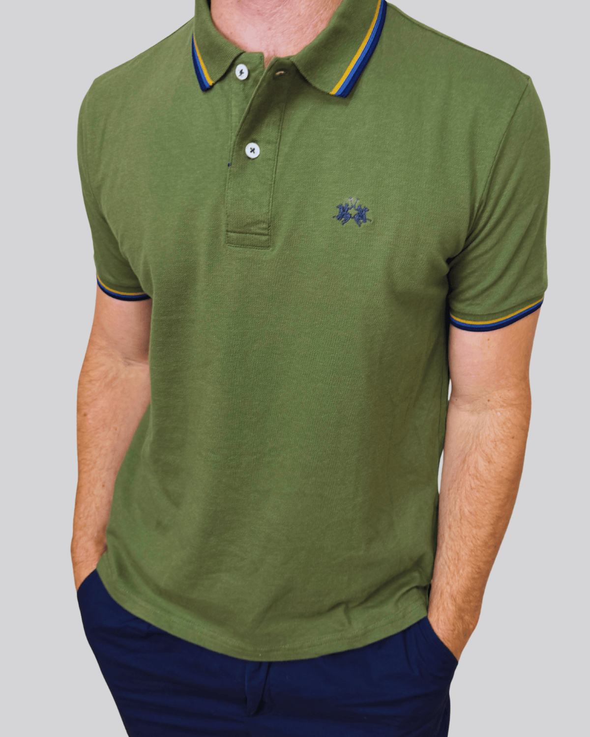 Polo Mc Regular Jacquard Com Bordado La Martina