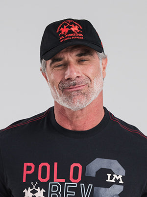 Bone Dad Com Bordado E Aplique Numero 3 - Preto