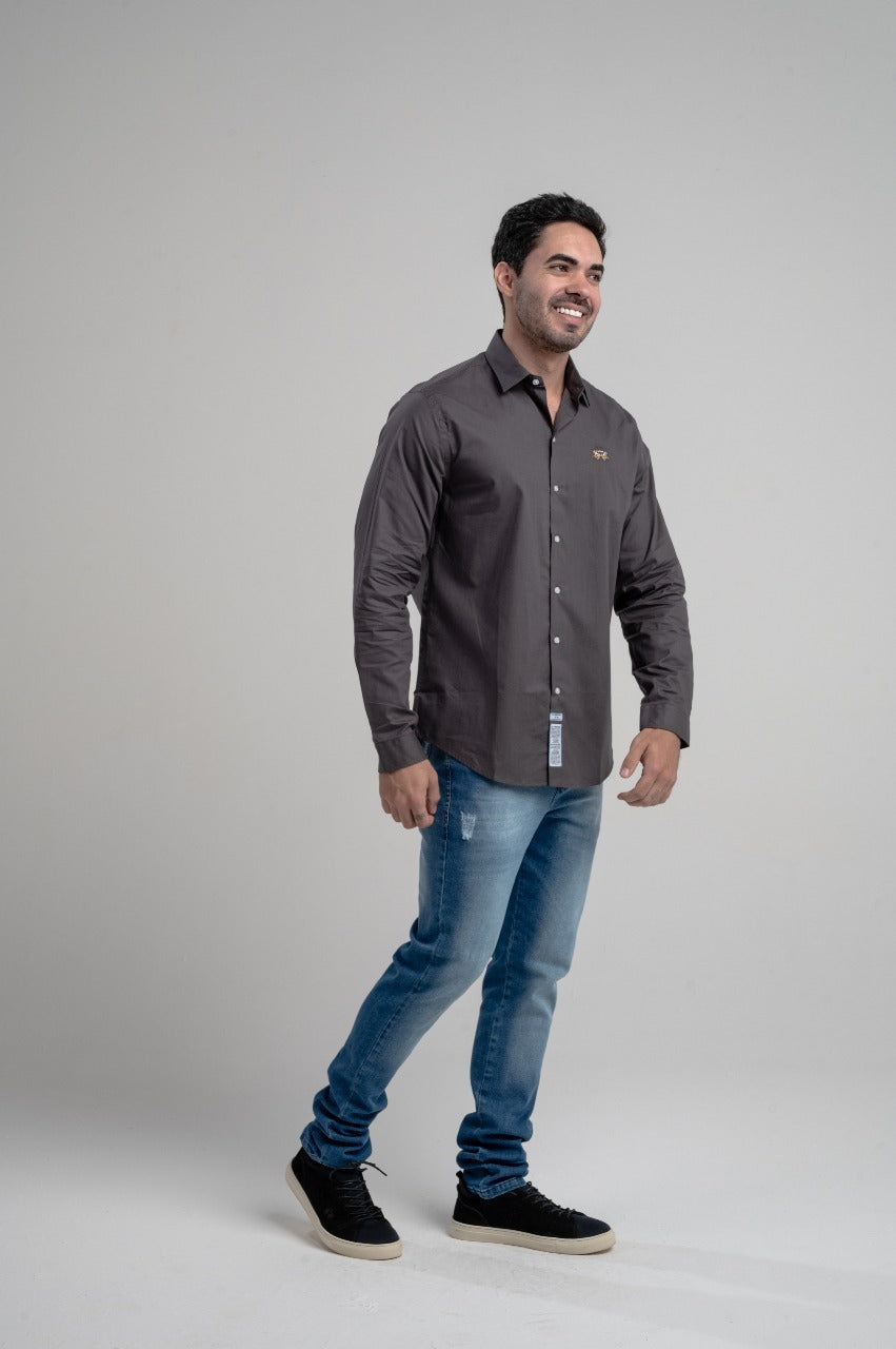 Camisa Ml Galles Stretch Slim