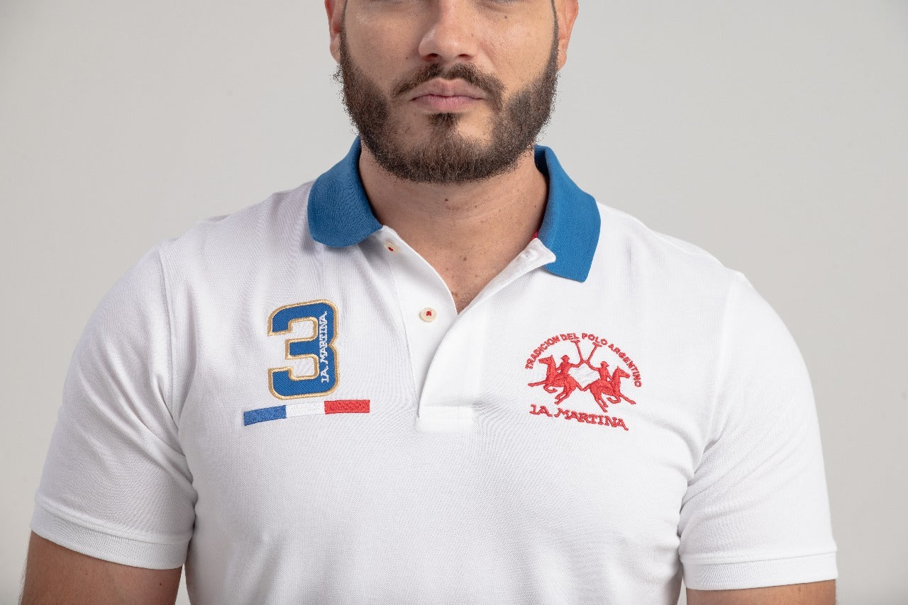 Polo Equipo Paises Francia - Branco