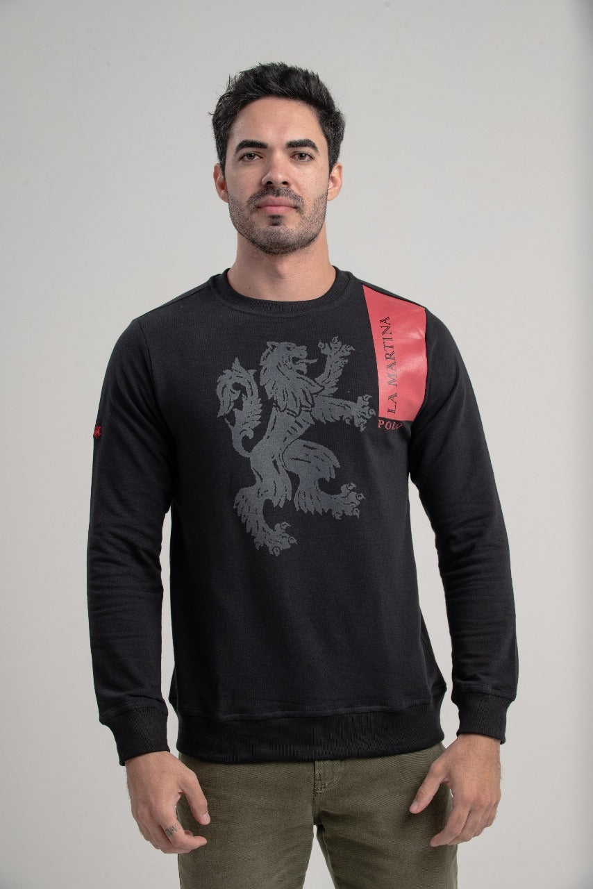 Blusa Ml Moletinho Reg Fit Es - Preto