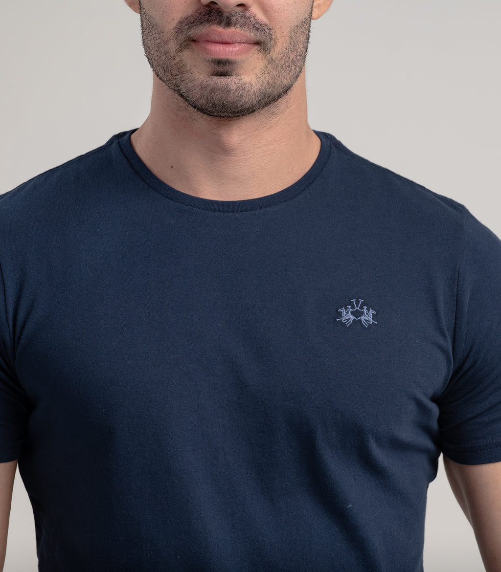 Camiseta Mc Algodao Pima Blue Tag