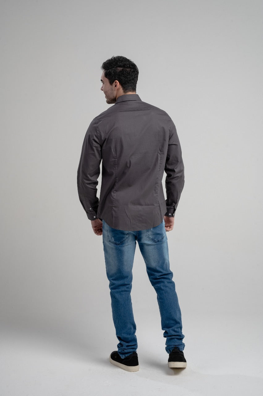 Camisa Ml Galles Stretch Slim