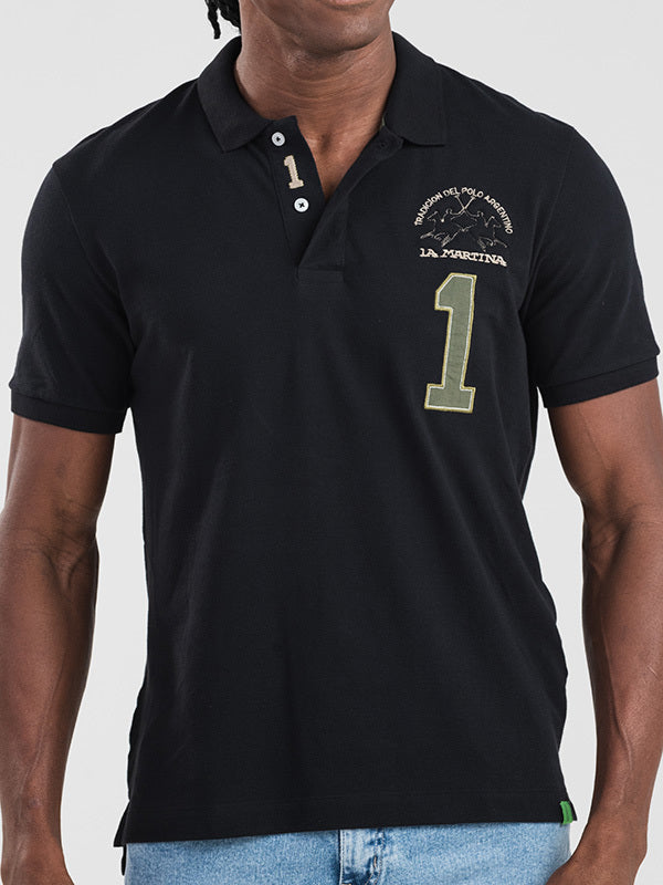 Polo Mc Piquet  Reg Fi - Preto