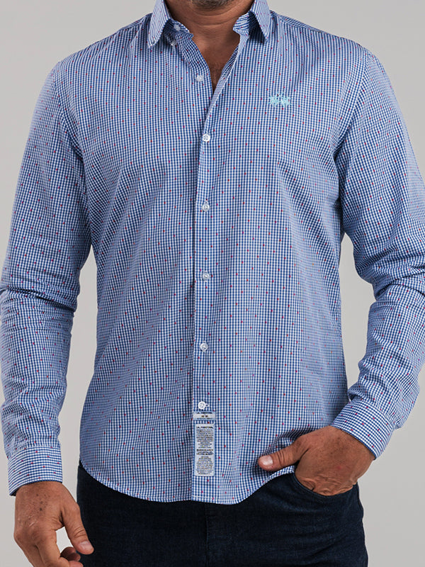 Camisa Ml Tricoline De Alg Pi
