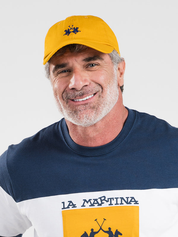 Bone Dad Com Bordado Logo La Martina - Amarelo
