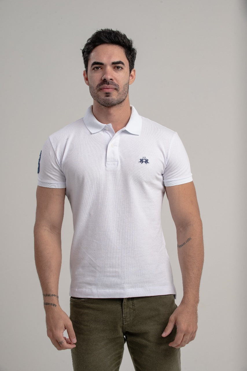 Polo Mc Piquet C/ Stretch Slim Fit Semiequ - Branco
