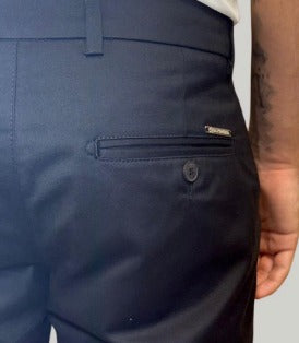 Calça Sarja Regular Algodão - Preto
