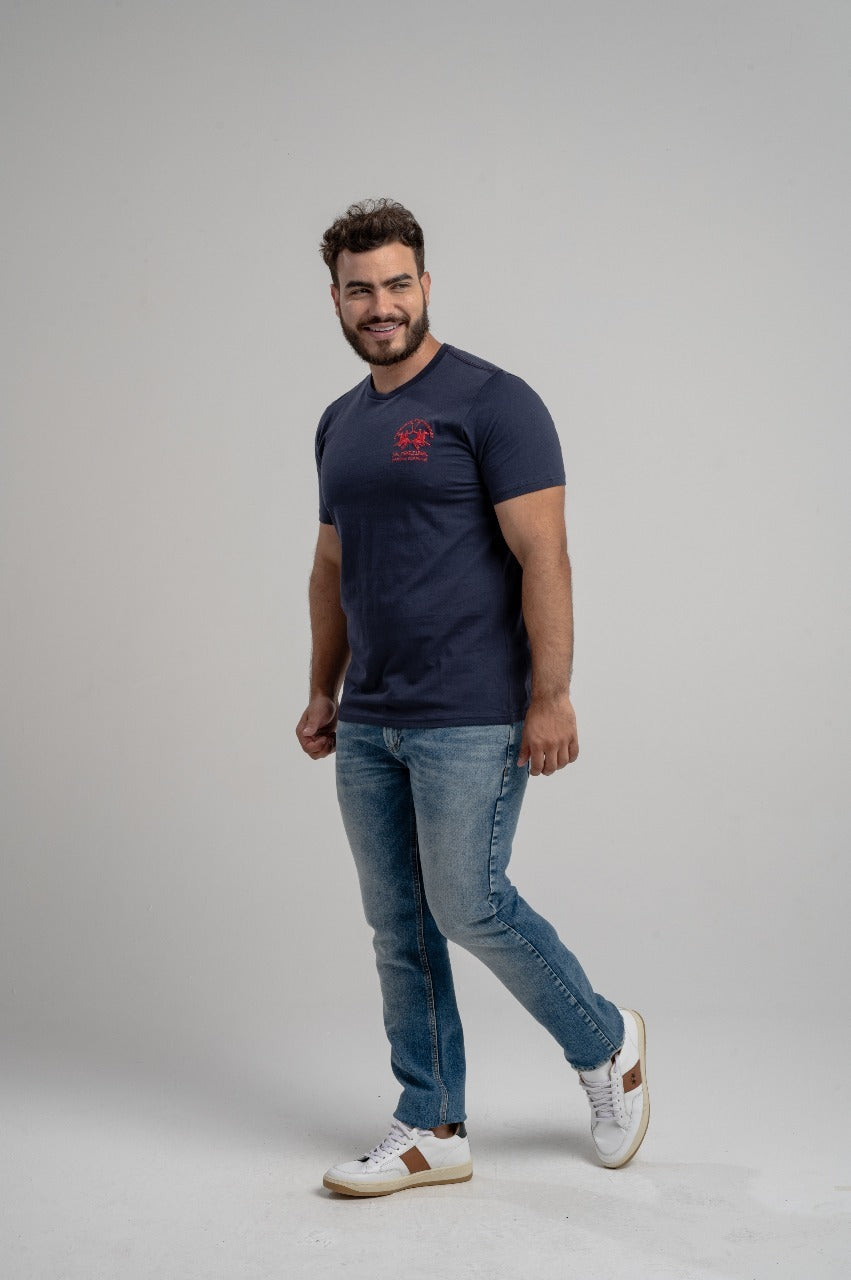 Camiseta Mc Basica Com Bordado G