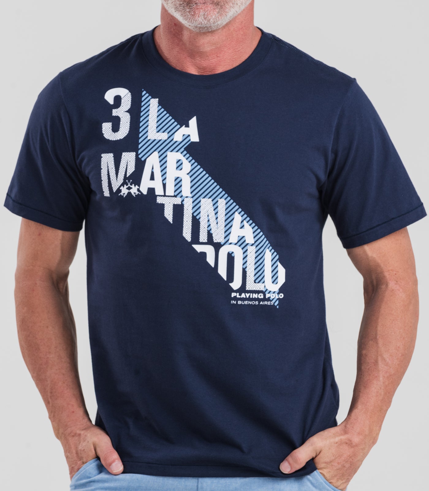 Camiseta Mc Meia Malha Regular Fit Estampa Revolu - Azul Marinho